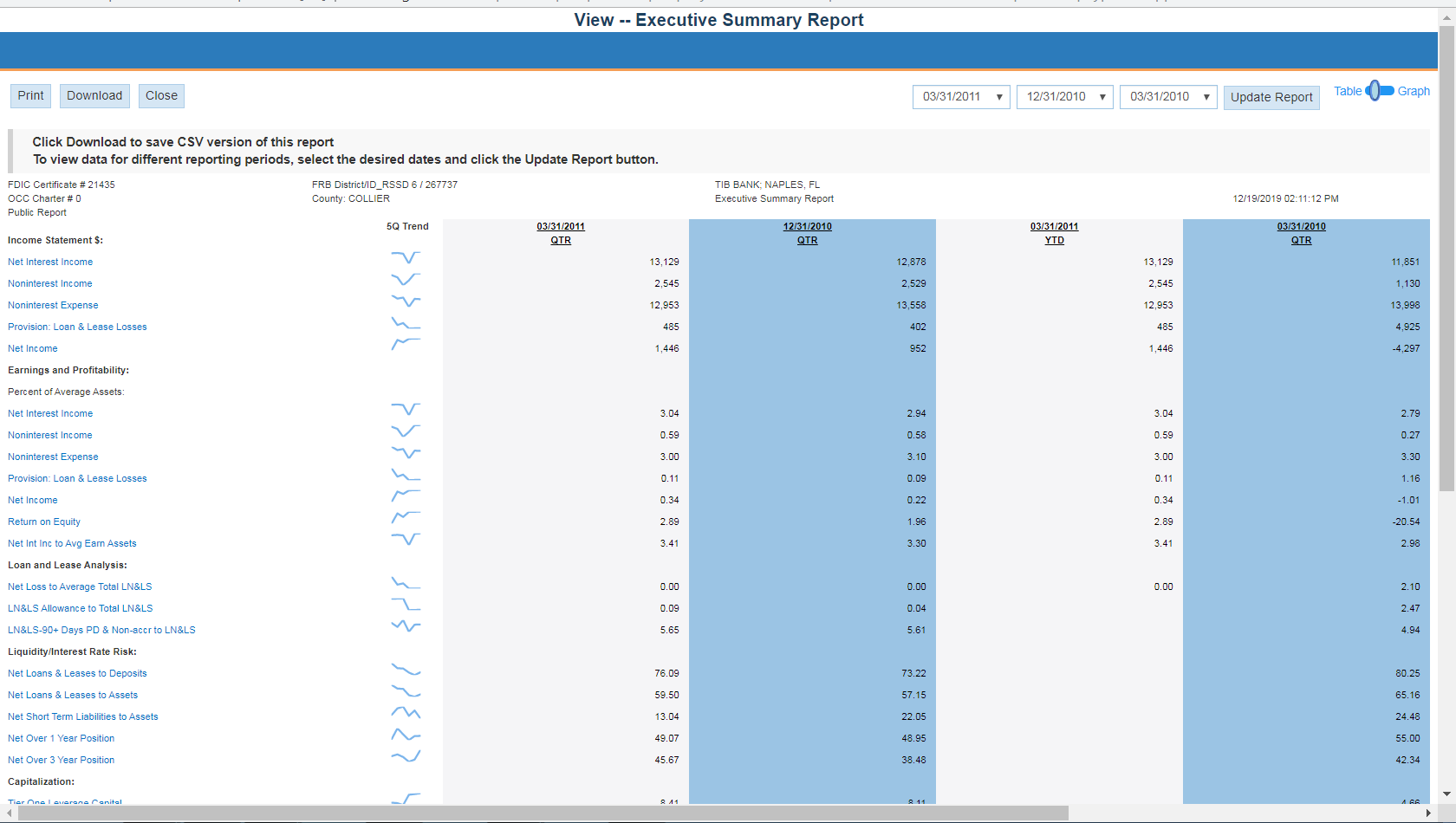 Generated Executive Summary Report