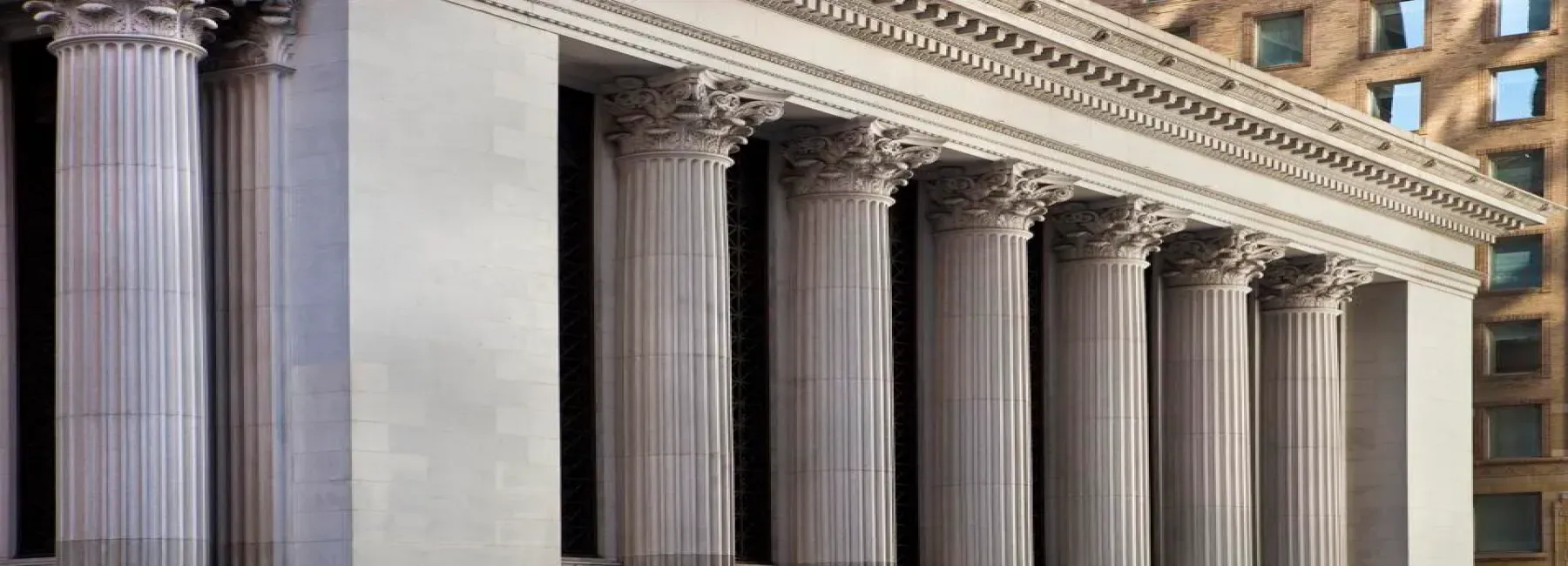 Background image of building with pillars